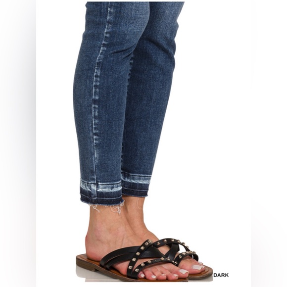 NWT ZENANA HIGH RISE CROPPED SKINNY DENIM PANTS - Picture 8 of 8